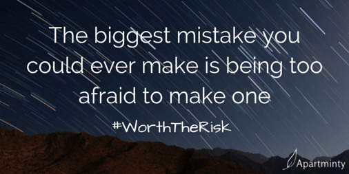 The biggest mistake you could make is being afraid to make one Motivational quote #WorthTheRisk
