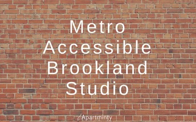 Metro Accessible Brookland Studio With A Suburban Feel