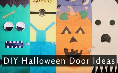 Easy DIY Halloween Decor: Monster Doors