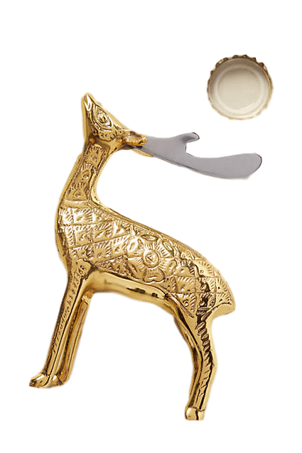 Brass Stag Bottle Opener | Emergency Gifts to Keep on Hand This Holiday Season