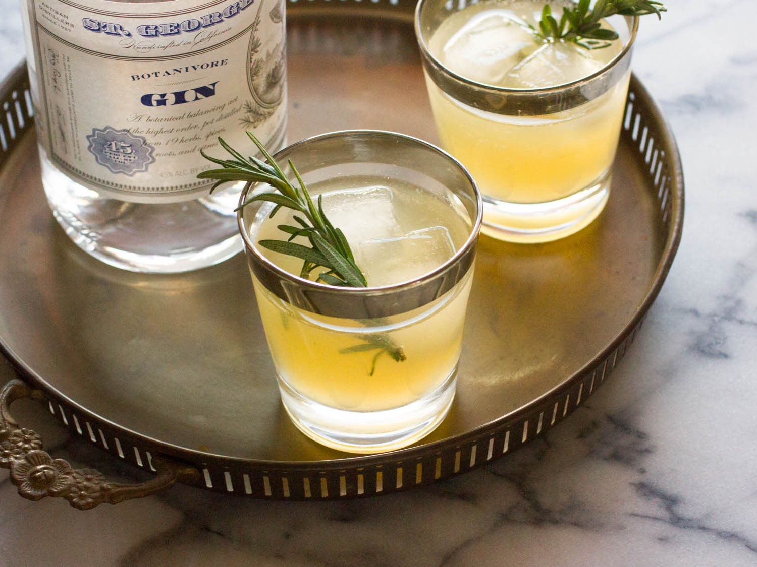 Charred Lemon Gin Sparkler | Holiday Cocktail Recipes for Every Taste