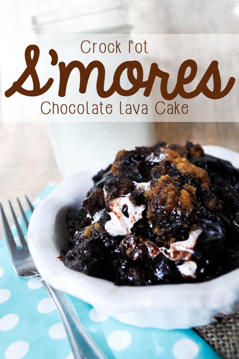 Slow Cooker S'mores Lava Cake | Crockpot Season