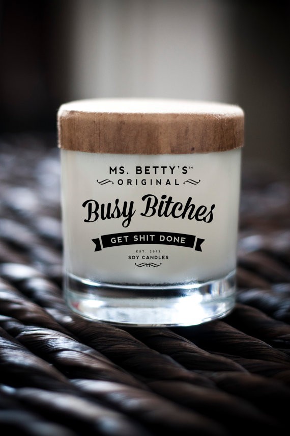 Apartminty Fresh Picks: New Year, New You | Busy Bitches Get Shit Done Soy Candle