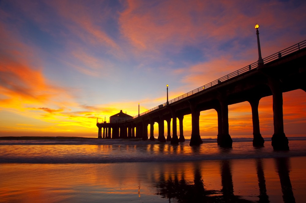 Moving to Los Angeles | LA Bucket List | Manhattan Beach Pier Sunset