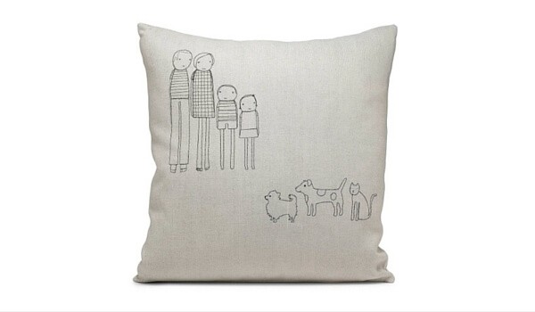 Apartment Decor | Apartminty Fresh Picks: Pillow Talk | Personalized Family Pillow