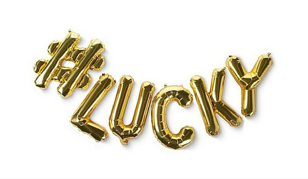Apartminty Fresh Picks: Get Lucky | #LUCKY Gold Balloon Set