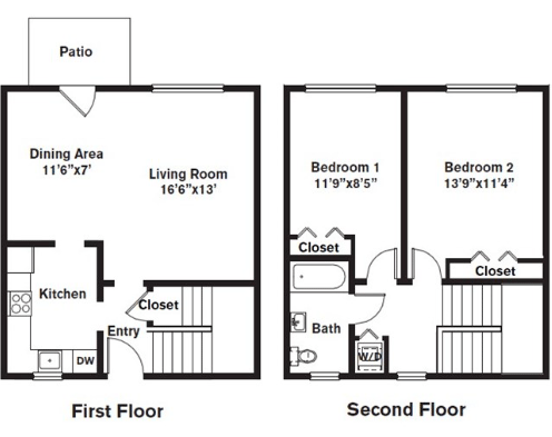 hancock-village-2-bedroom-floorplan