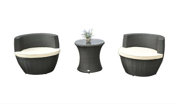 Apartminty Fresh Picks: Furnish Your Apartment Balcony For Summer | 3-Piece Stacking Rattan Chair Set