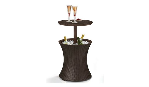 Apartminty Fresh Picks: Furnish Your Apartment Balcony For Summer | Rattan Patio Cooler Table