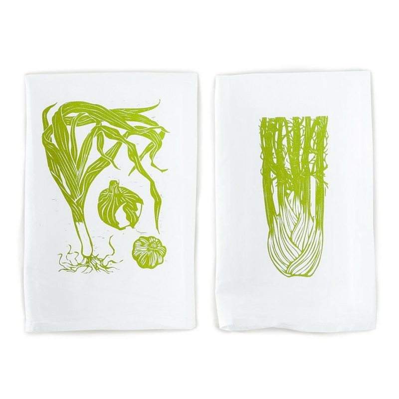 5 Things All Small Kitchens Need | Apartment Living | Leek & Fennel Screenprinted Kitchen Towels
