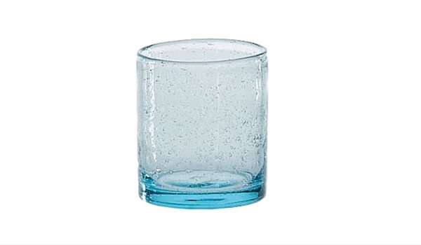 Apartminty Fresh Picks: Coastal Accessories For Your Apartment | Aqua Bubble Double Old Fashioned Glasses