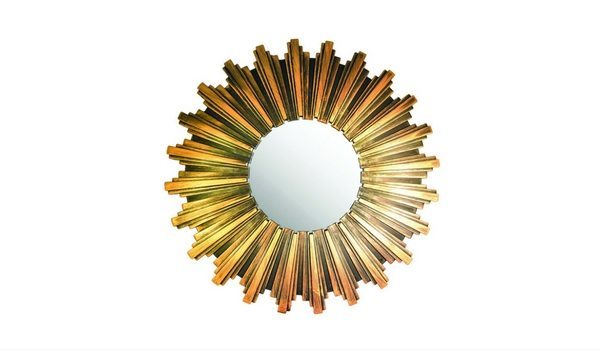 Apartminty Fresh Picks | Mirror, Mirror On The Wall | Kole Antiqued Bronze Sunburst Wall Mirror