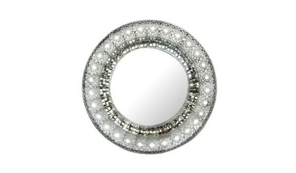 Apartminty Fresh Picks | Mirror, Mirror On The Wall | Lulu Decor Oriental Round Silver Metal Mirror