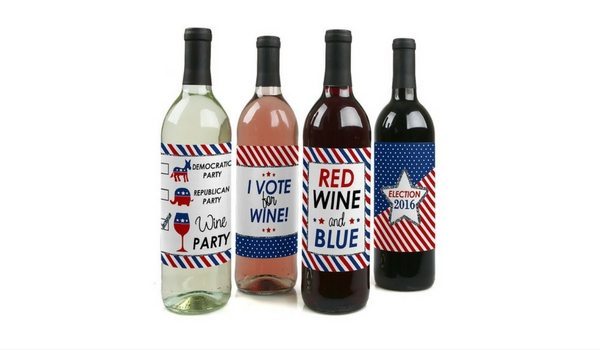 Apartminty Fresh Picks | Election Day Party | 2016 Presidential Election Wine Bottle Labels