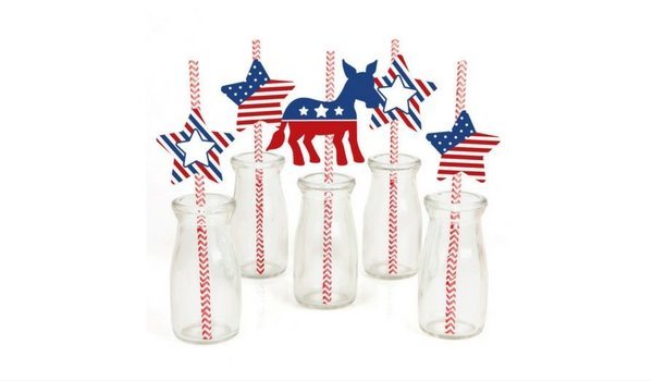 Apartminty Fresh Picks | Election Day Party | Presidential Decorative Paper Straws