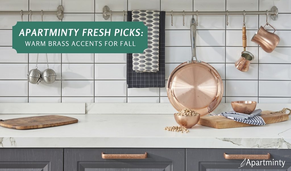 Apartminty Fresh Picks: Warm Brass Accents | Apartment Decor For Fall