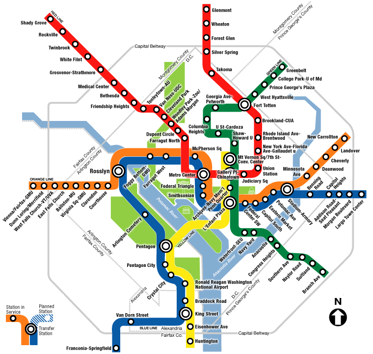 DC Metro Map