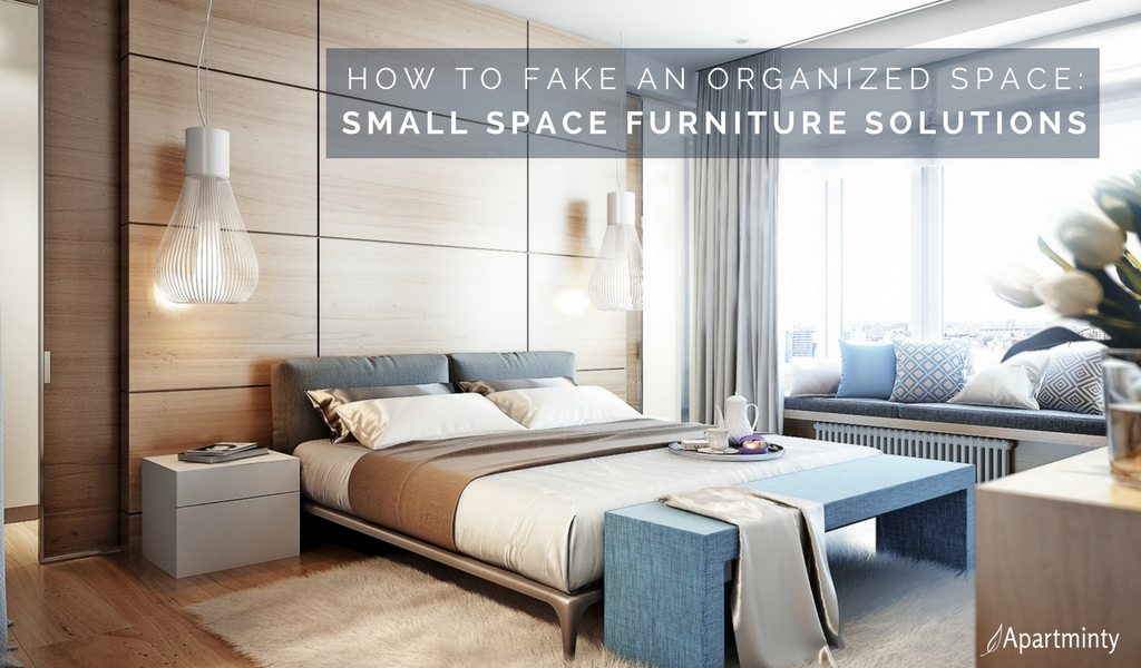 How To Fake An Organized Space | Small Space Apartment Furniture Solutions