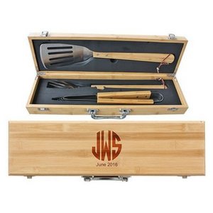 Father's Day Gift Ideas | Gifts For Dad | Gifts For Men | Engraved Monogrammed 3-Piece BBQ Grill Set