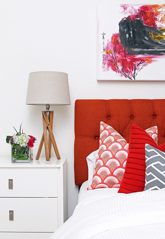 Apartment Decor For Summer | Decor Trends | Red-Orange Accents