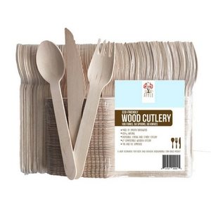 Outdoor Dining Essentials | Picnic Accessories | Wooden Disposable Cutlery