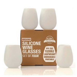 Outdoor Dining Essentials | Picnic Accessories | Silicone Stemless Wine Glasses