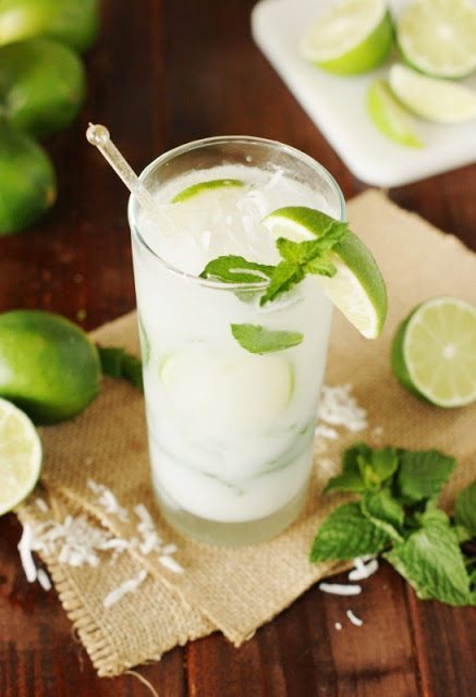 Summer Recipes Using Fresh Herbs | Coconut Mint Mojito