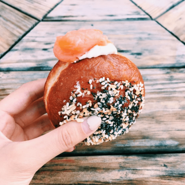 DC's Most Instagrammable Food | B. Doughnut's Stuffed Everything Bagel Doughnut