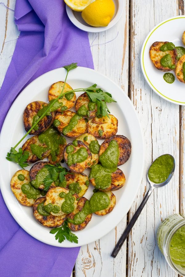 Late Summer Recipes | Grilled Baby Potatoes With Lemon Herb Dressing