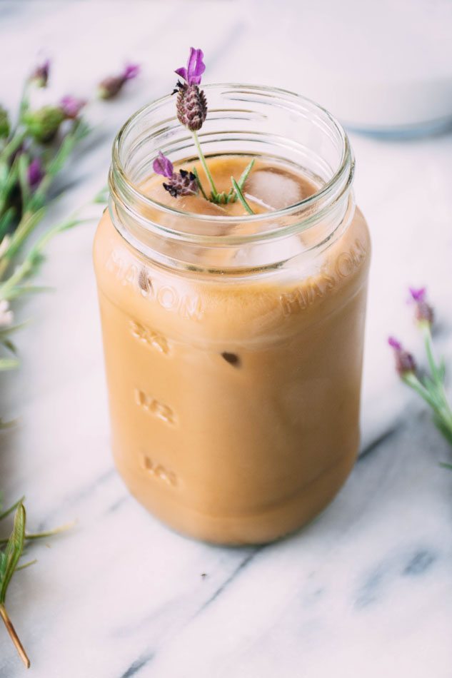 Late Summer Recipes | Lavender Coconut Iced Coffee