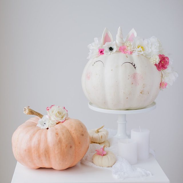 Unicorn Pumpkins | Decorating With Pumpkins