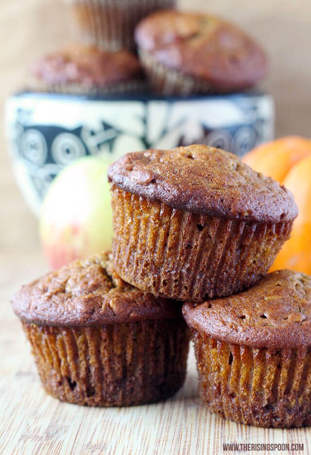 Best Apple Recipes | Pumpkin Apple Harvest Muffins