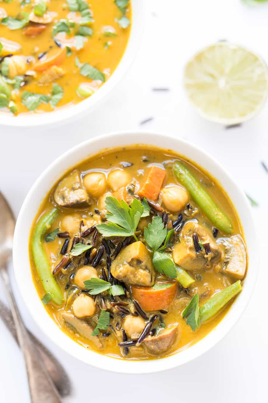 Holiday Detox Recipes | Creamy Coconut Turmeric Wild Rice & Veggie Soup