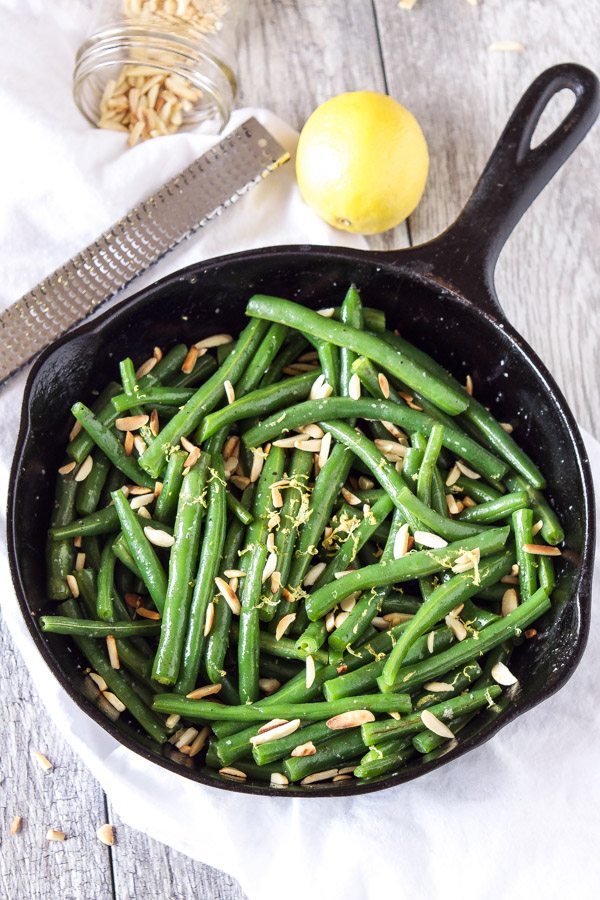 Easy Side Dishes | Brown Butter Green Beans With Slivered Almonds