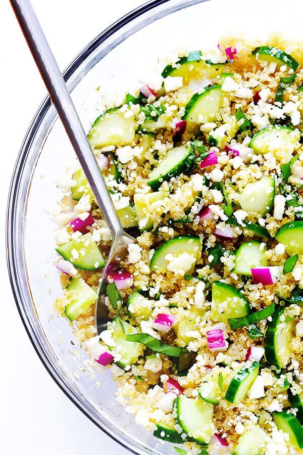 Easy Dinner Ideas | Cucumber Quinoa Salad