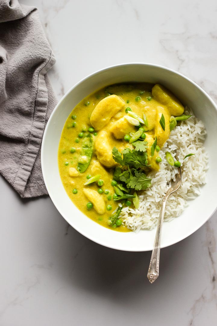 Easy Dinner Ideas | Easy Pea and Potato Curry