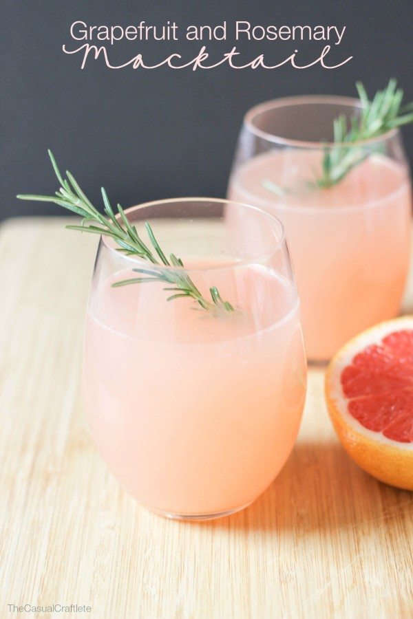 Mocktails Are The New Cocktails | Non-Alcoholic Drink Ideas | Grapefruit and Rosemary Mocktail