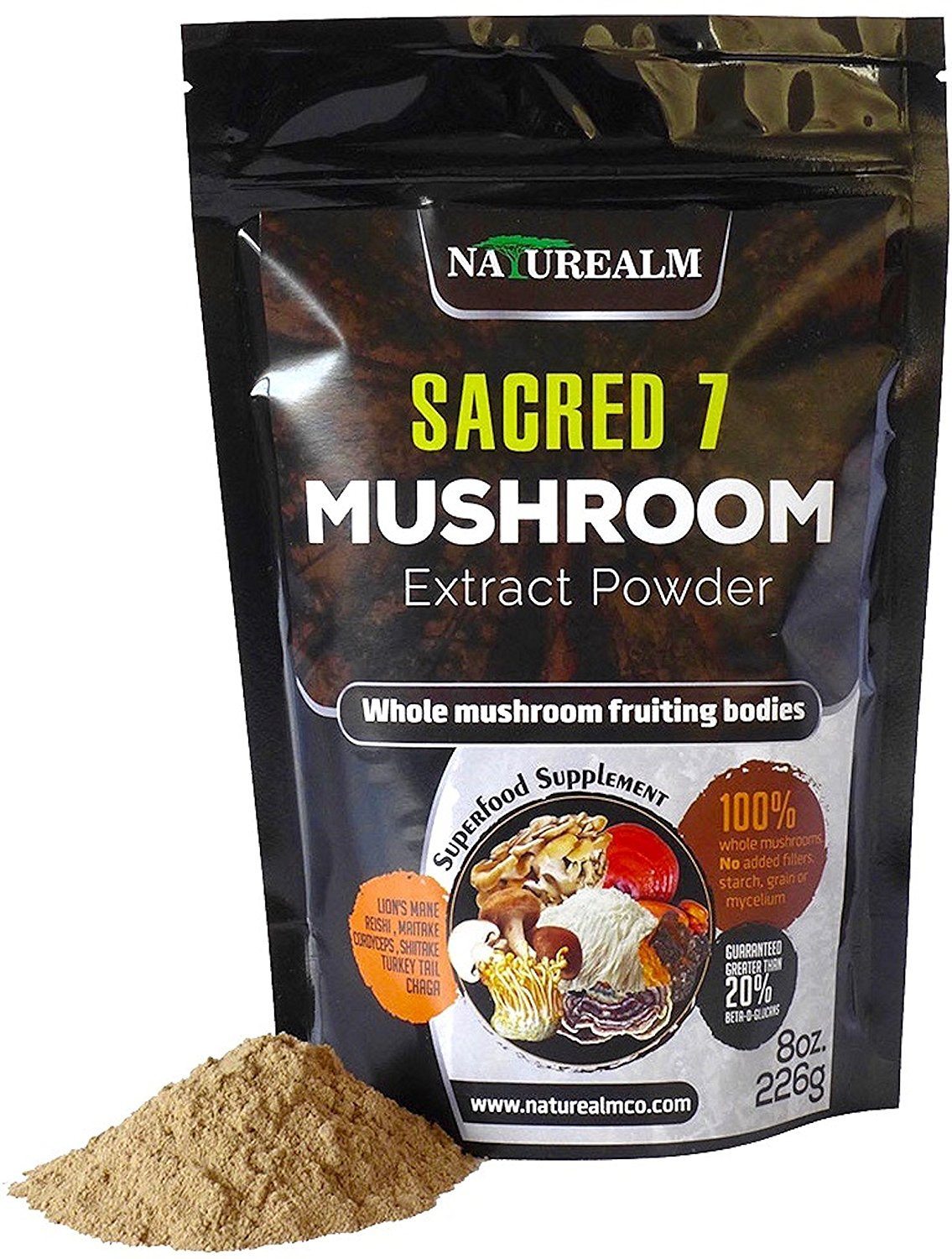 Apartminty Fresh Picks | Tea & Coffee Additions | Sacred 7 Organic Mushroom Extract Powder For Wellness 