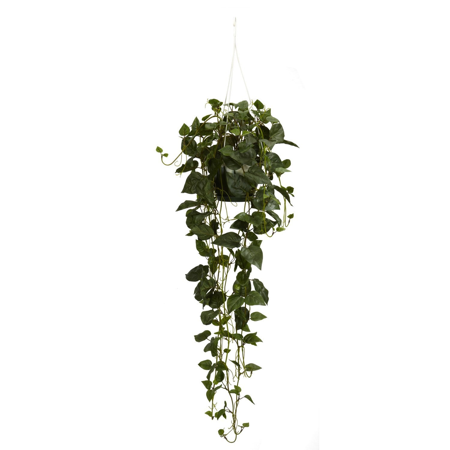 Decorating With Faux Plants | Faux Philodendron Hanging Basket