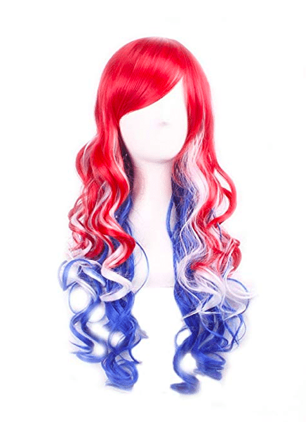 Fourth of July Red, White & Blue Accessories | Patriotic Wig