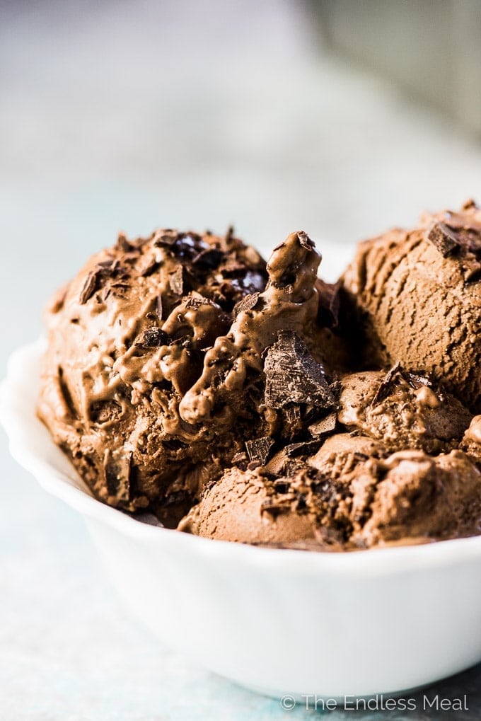 3 Ingredient Chocolate Banana Non-Dairy Ice Cream | Vegan Ice Cream Recipes