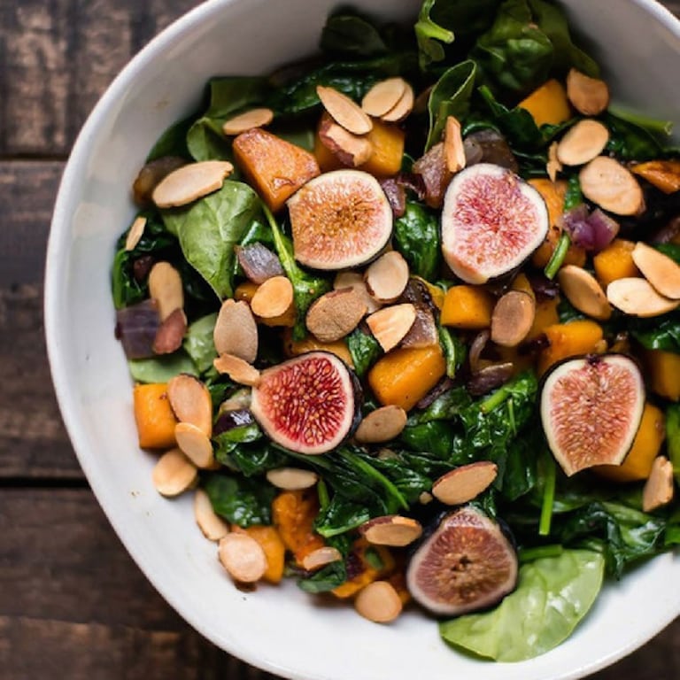 Warm-spinach-and-fig-salad
