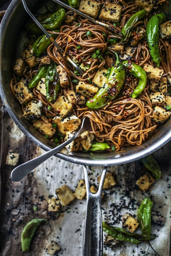 Protein-Packed Vegetarian Recipes | Peanut Noodles With Sesame Tofu