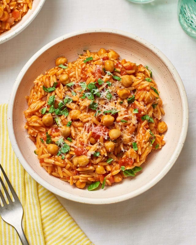 Make-Ahead Recipes | Meal Prep Guide | One-Pot Tomato, Chickpea, and Orzo Pasta