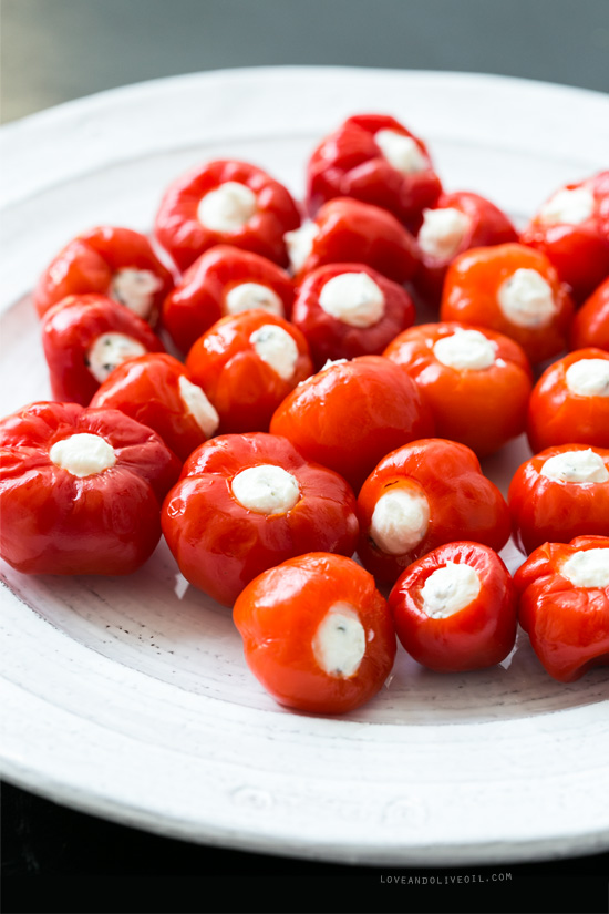 Make Ahead holiday appetizers | Holiday recipes | Goat Cheese Peppadews