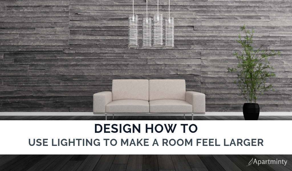 apartment decor | How to use lighting to make a room look bigger