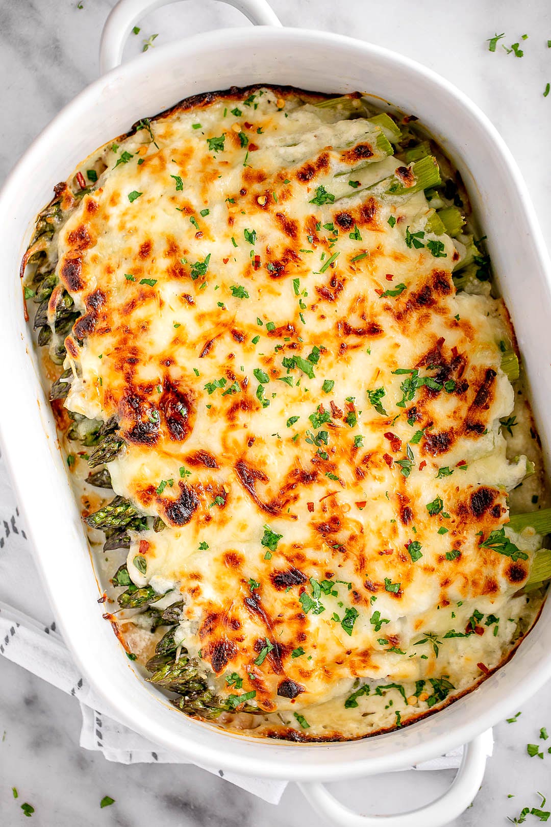 FRIENDSGIVING-SIDE-DISHES-asparagus-casserole-with-cheese