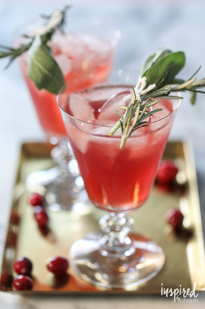 cranberry-boubon-herb-cocktail
