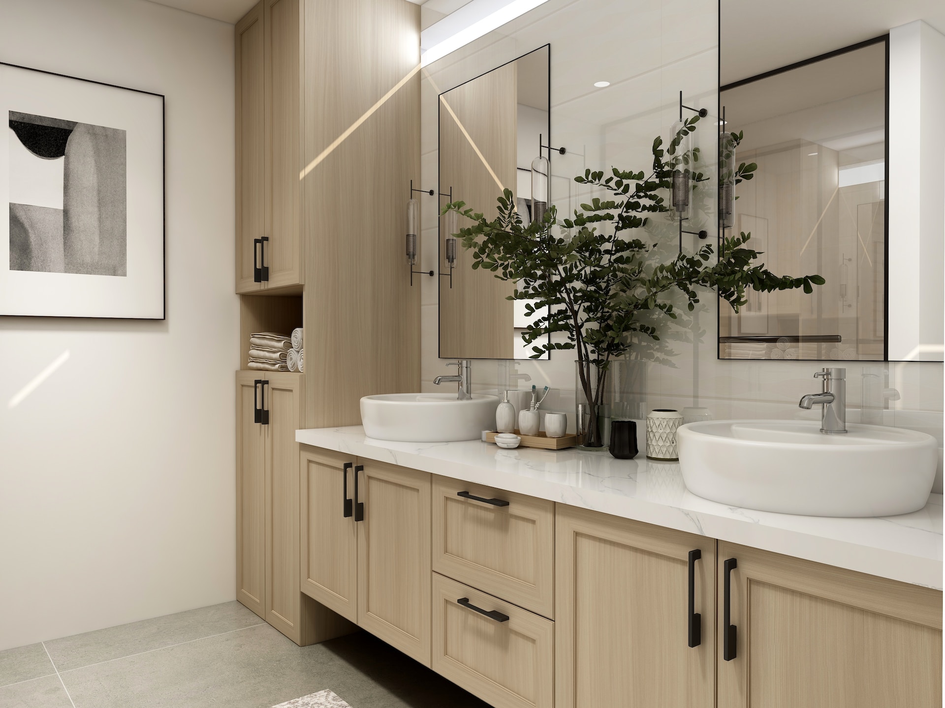 luxury apartment bathroom